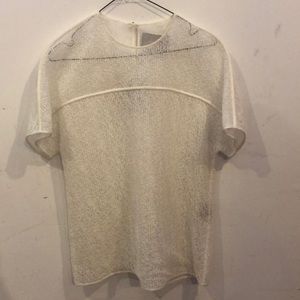 Jason Wu corded lace short sleeve t-shirt.